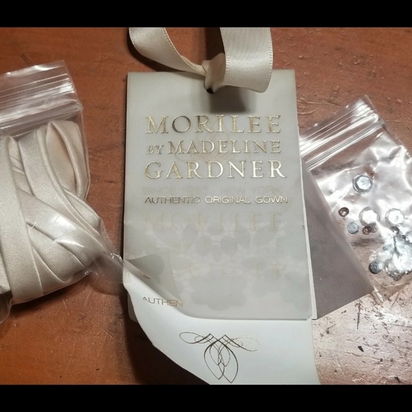 Unaltered signature collection Mori lee by Madeline Garner lace/tulle strapless - Picture 5 of 6